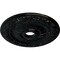 Ekena Millwork Swindon Ceiling Medallion (Fits Canopies up to 6 1/8"), 24"OD x 4"ID x 1 1/2"P, Black Pearl CM24SWBPS - alternate 3